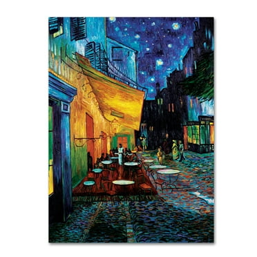 Trademark Fine Art "Cafe Terrace" Canvas Art by Vincent van Gogh