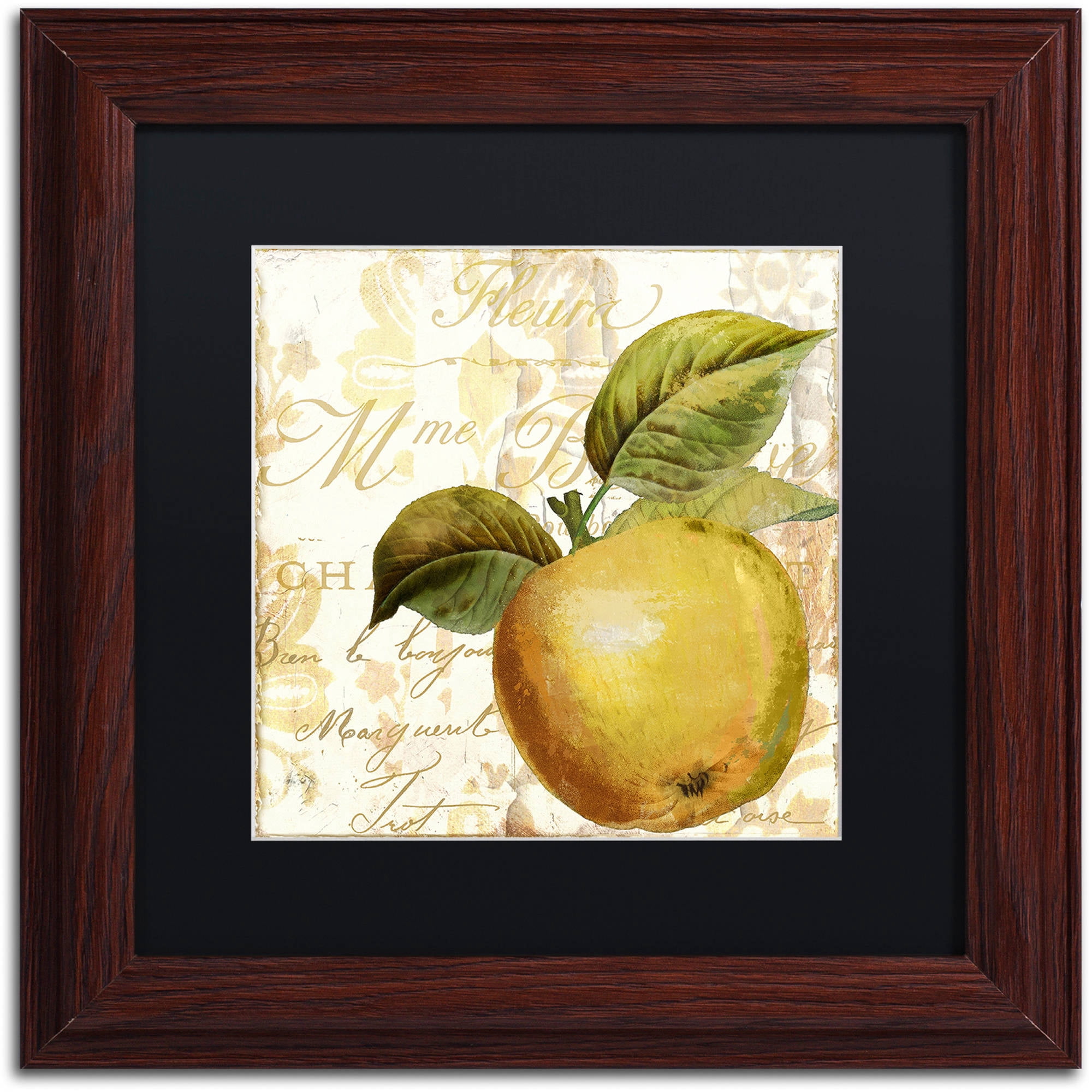 Trademark Fine Art "Cafe d?Or I" Canvas Art by Color Bakery Black Matte, Wood Frame