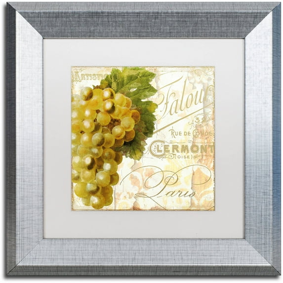 Trademark Fine Art "Cafe d?Or III" Canvas Art by Color Bakery White Matte, Silver Frame