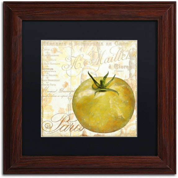 Trademark Fine Art "Cafe d?Or IX" Canvas Art by Color Bakery Black Matte, Wood Frame