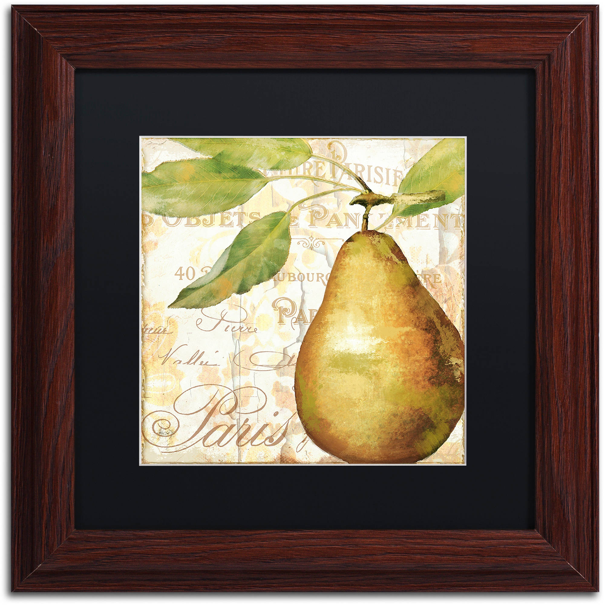 Trademark Fine Art "Cafe d?Or VI" Canvas Art by Color Bakery Black Matte, Wood Frame