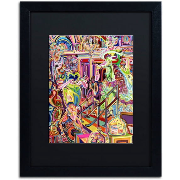 Trademark Fine Art "Cake" Canvas Art by Josh Byer, Black Matte, Black Frame
