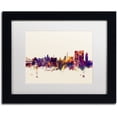 thumbnail image 1 of Trademark Fine Art "Calcutta India Skyline" Canvas Art by Michael Tompsett, White Matte, Black Frame, 1 of 4