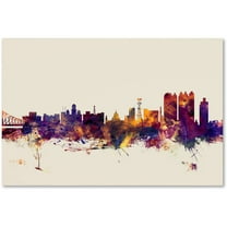 Trademark Fine Art "Calcutta India Skyline" Canvas Art by Michael Tompsett