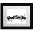 thumbnail image 1 of Trademark Fine Art "Calgary Canada Skyline B&W" Canvas Art by Michael Tompsett, White Matte, Black Frame, 1 of 3