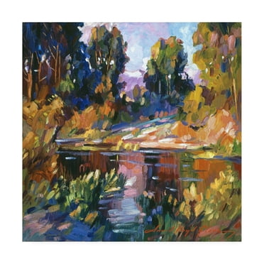 Trademark Fine Art 'California Eucalyptus At The River' Canvas Art by David Lloyd Glover