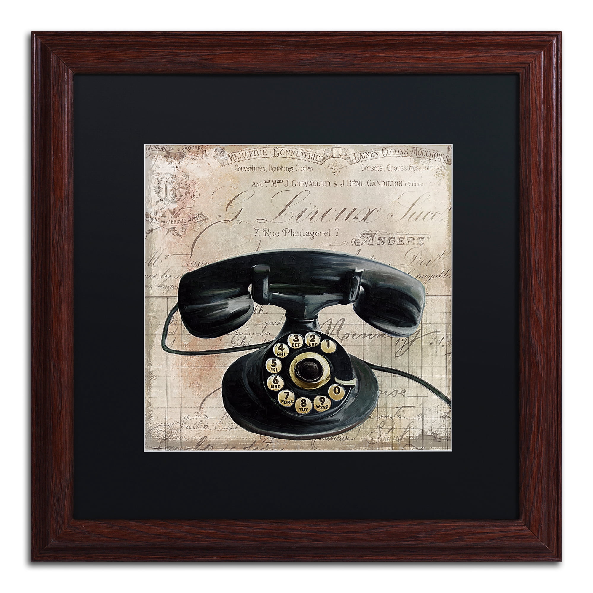 Trademark Fine Art 'Call Waiting II' Matted Framed Art by Color Bakery