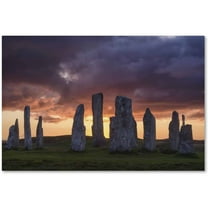 Trademark Fine Art 'Callanish Sunset' Canvas Art by Michael Blanchette Photography