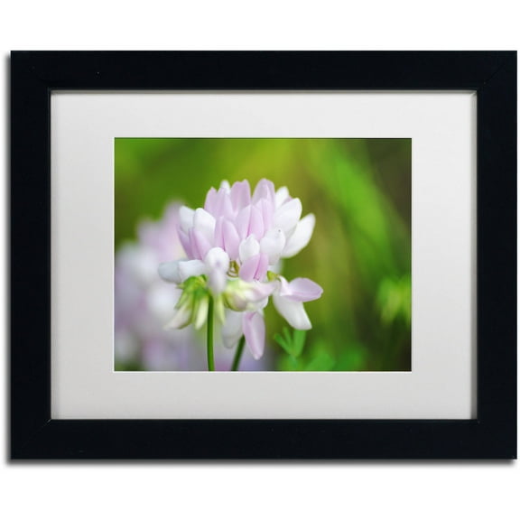 Trademark Fine Art "Calm Heart" Canvas Art by Monica Mize, White Matte, Black Frame