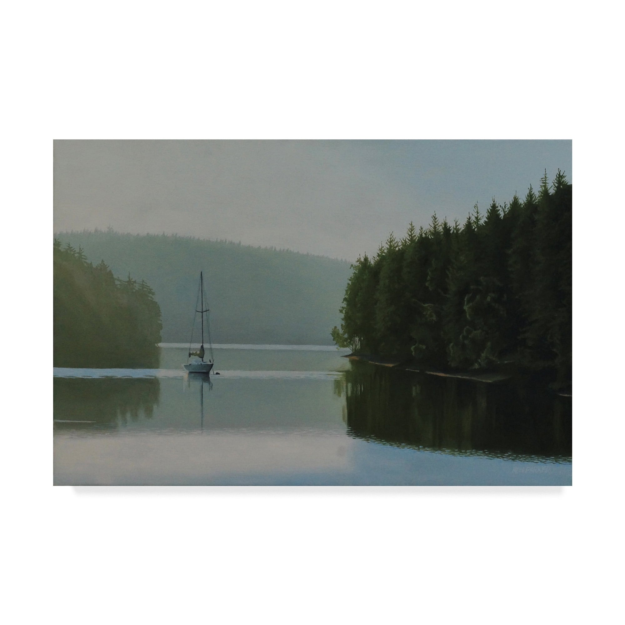 Trademark Fine Art 'Calm Morning' Canvas Art by Ron Parker
