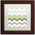 thumbnail image 1 of Trademark Fine Art "Calyx Chevron" Canvas Art by Color Bakery White Matte, Wood Frame, 1 of 1