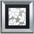 thumbnail image 1 of Trademark Fine Art "Calyx Floral" Canvas Art by Color Bakery Black Matte, Silver Frame, 1 of 1