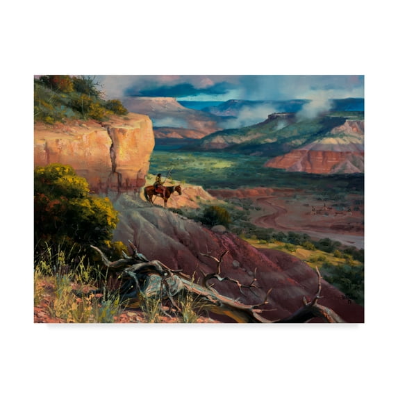Trademark Fine Art 'Camp Along the Timbercreek' Canvas Art by Jack Sorenson