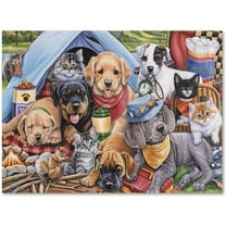 Trademark Fine Art 'Camping Buddies' Canvas Art by Jenny Newland
