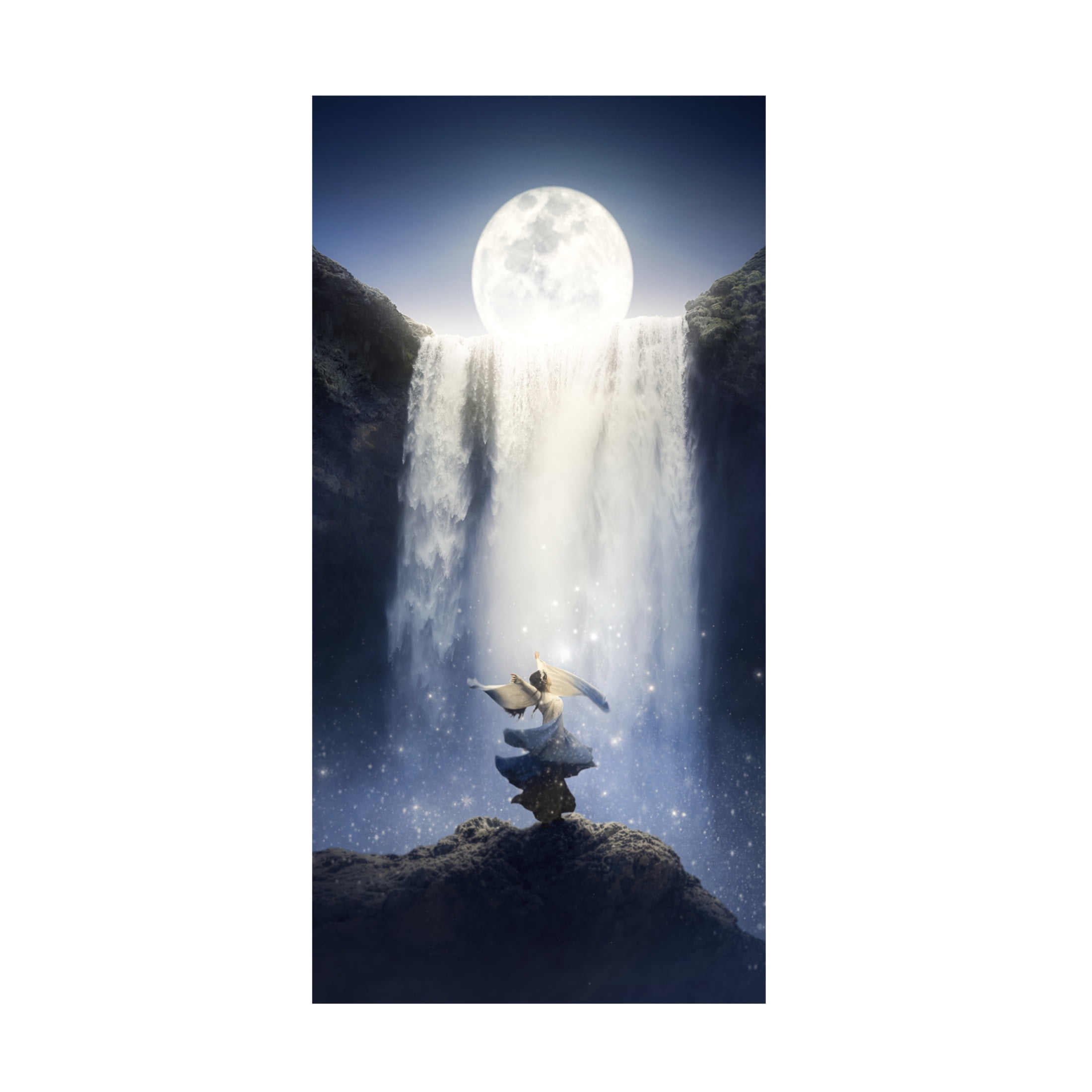 Trademark Fine Art Can Pu Dance under the moon Canvas Wall Art