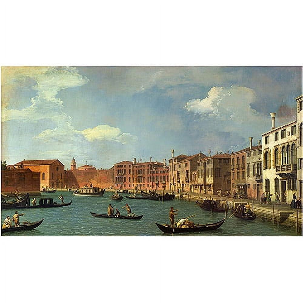 Trademark Fine Art "Canal of Santa Ciara Venice" Canvas Art by Canaletto