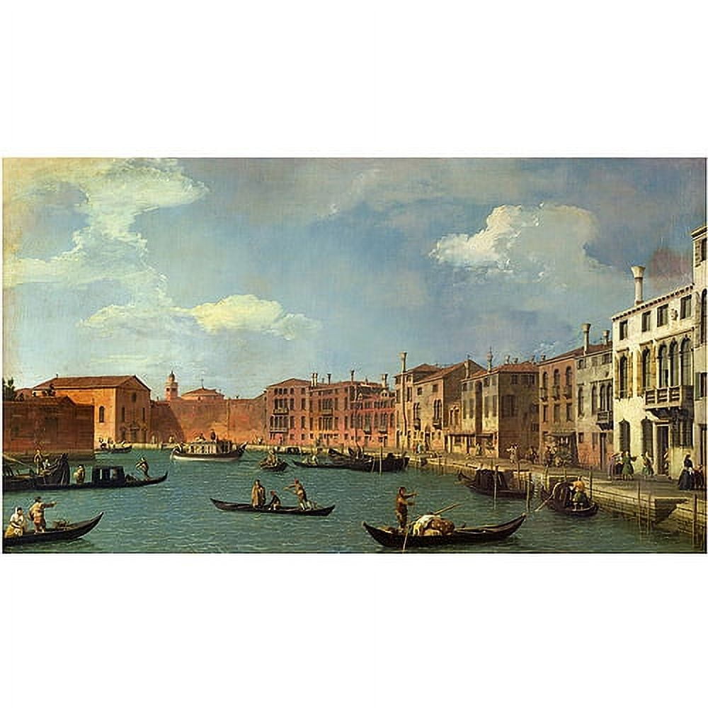 Trademark Fine Art "Canal of Santa Ciara Venice" Canvas Art by Canaletto