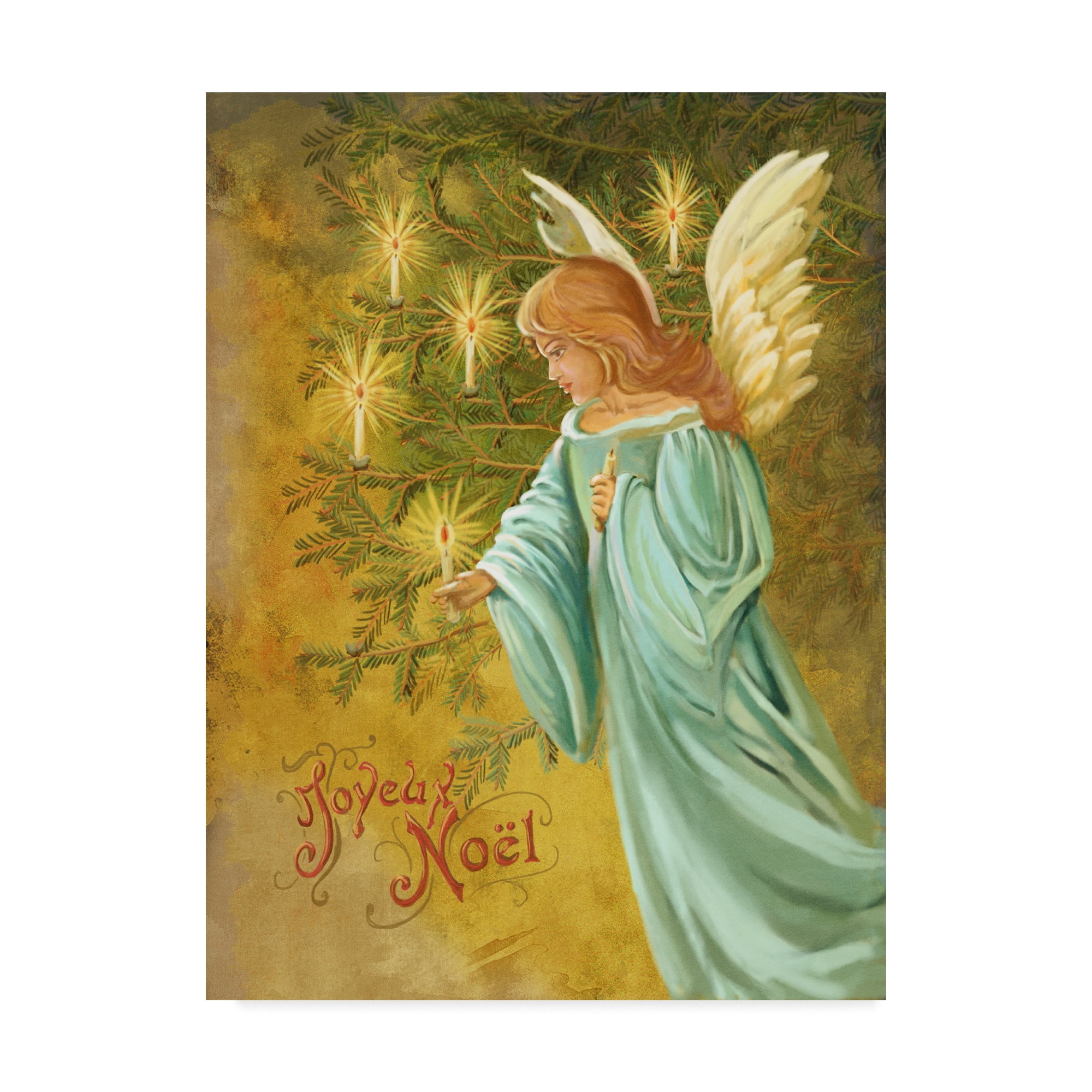 Trademark Fine Art 'Candle Lighting Angel' Canvas Art by Art Licensing Studio