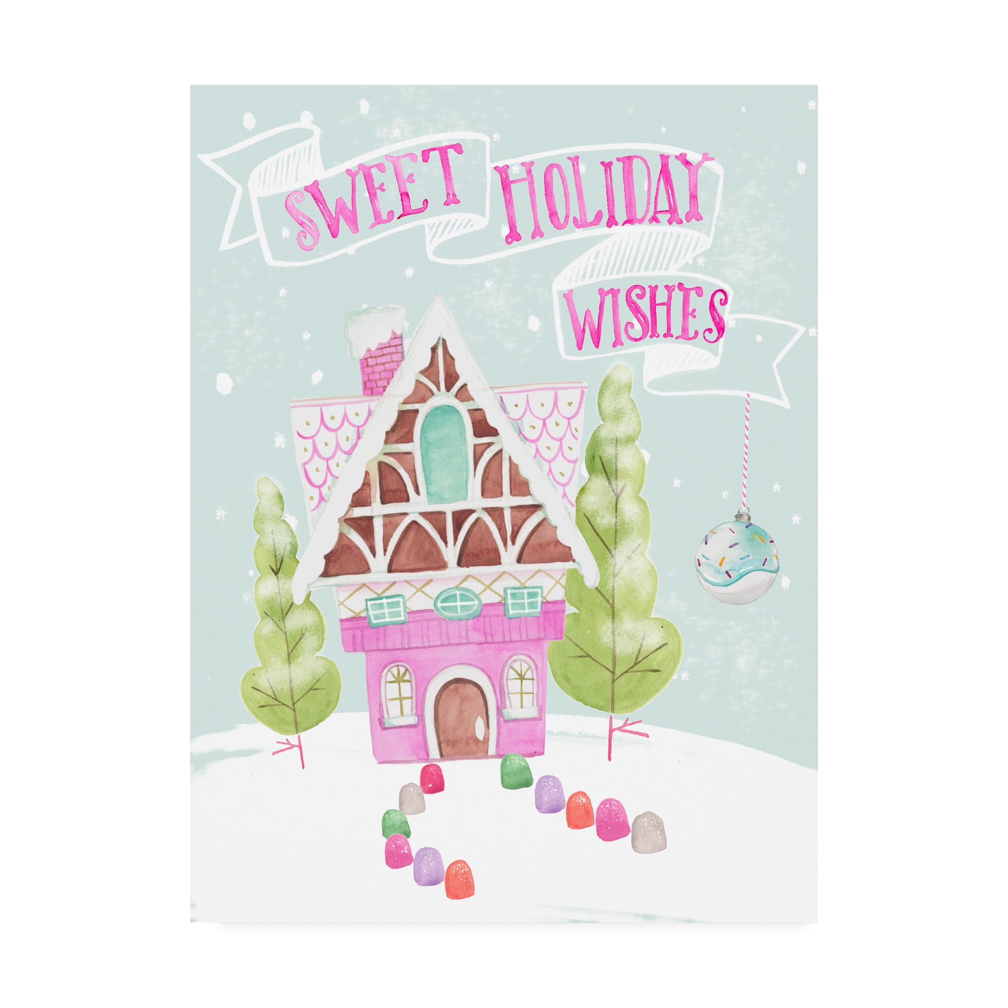 Trademark Fine Art 'Candy Christmas I' Canvas Art by Jennifer Paxton Parker
