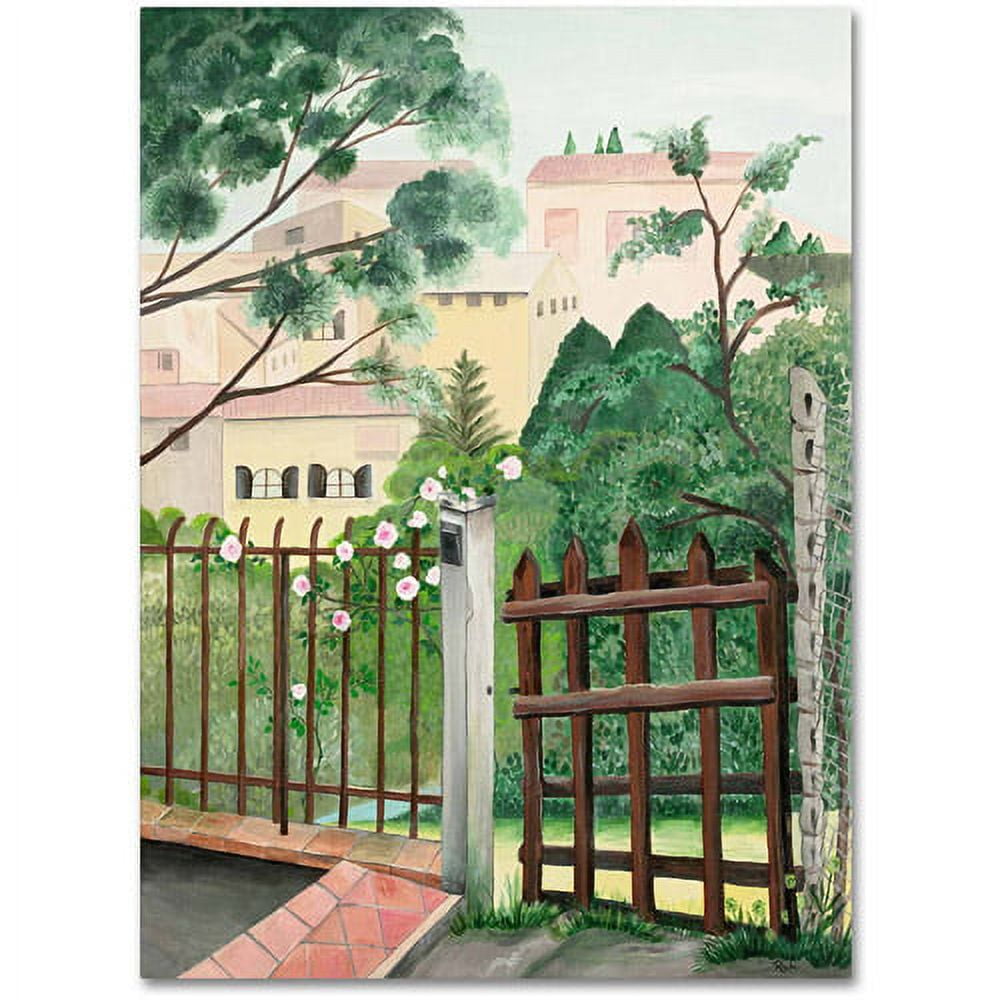 Modern Landscape Canvas Art with Wooden Frame, 20" x 25"