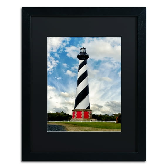 Trademark Fine Art 'Cape Hatteras Lighthouse' Black Framed Art by PIPA Fine Art
