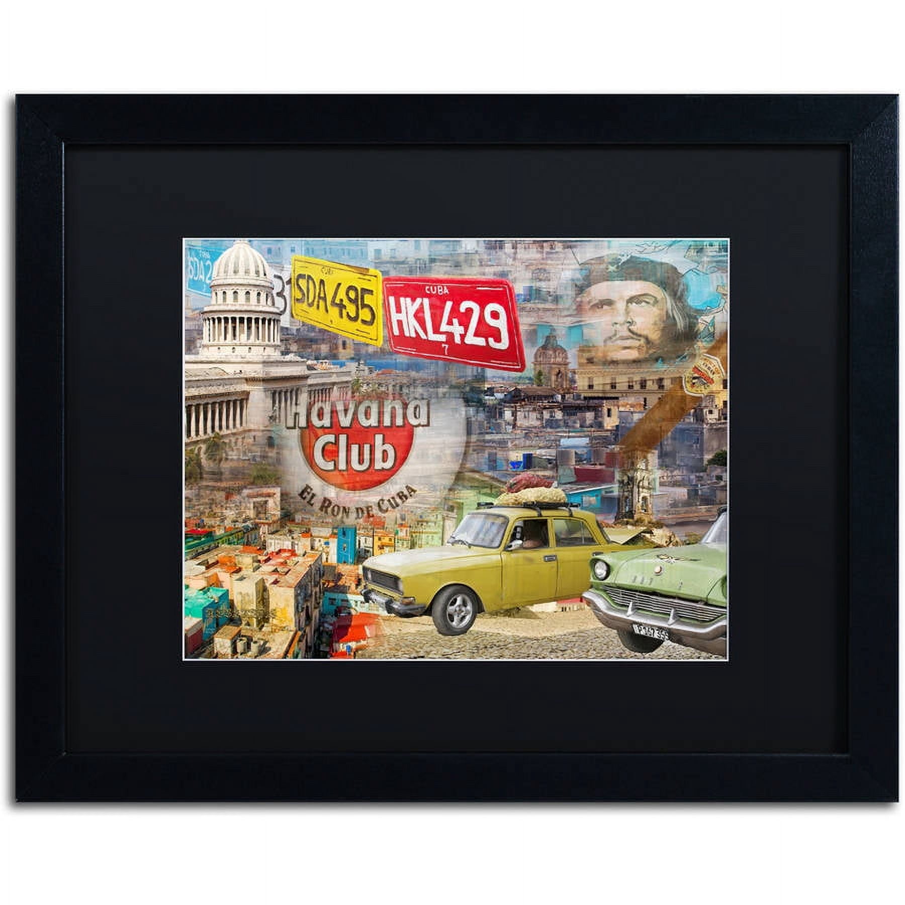Trademark Fine Art "Capital" Canvas Art by Alberto Lopez, Black Matte, Black Frame