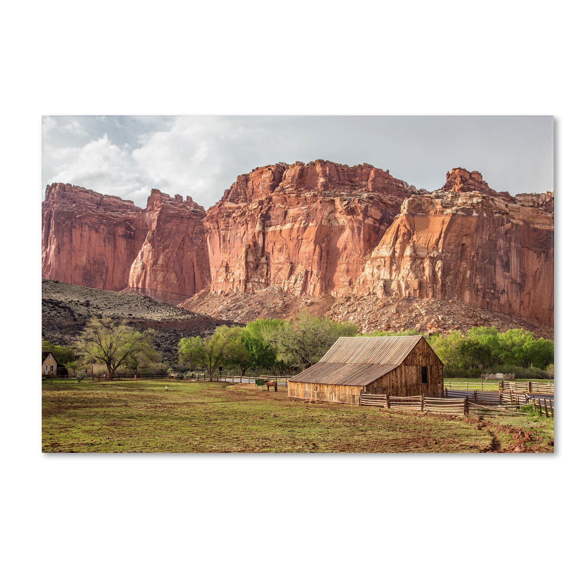 Trademark Fine Art "Capitol Reef Scenic" Canvas Art by Pierre Leclerc