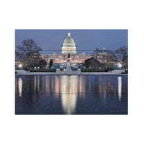 Trademark Fine Art 'Capitol Reflections' Wooden Wall Art Art by Gregory Ohanlon