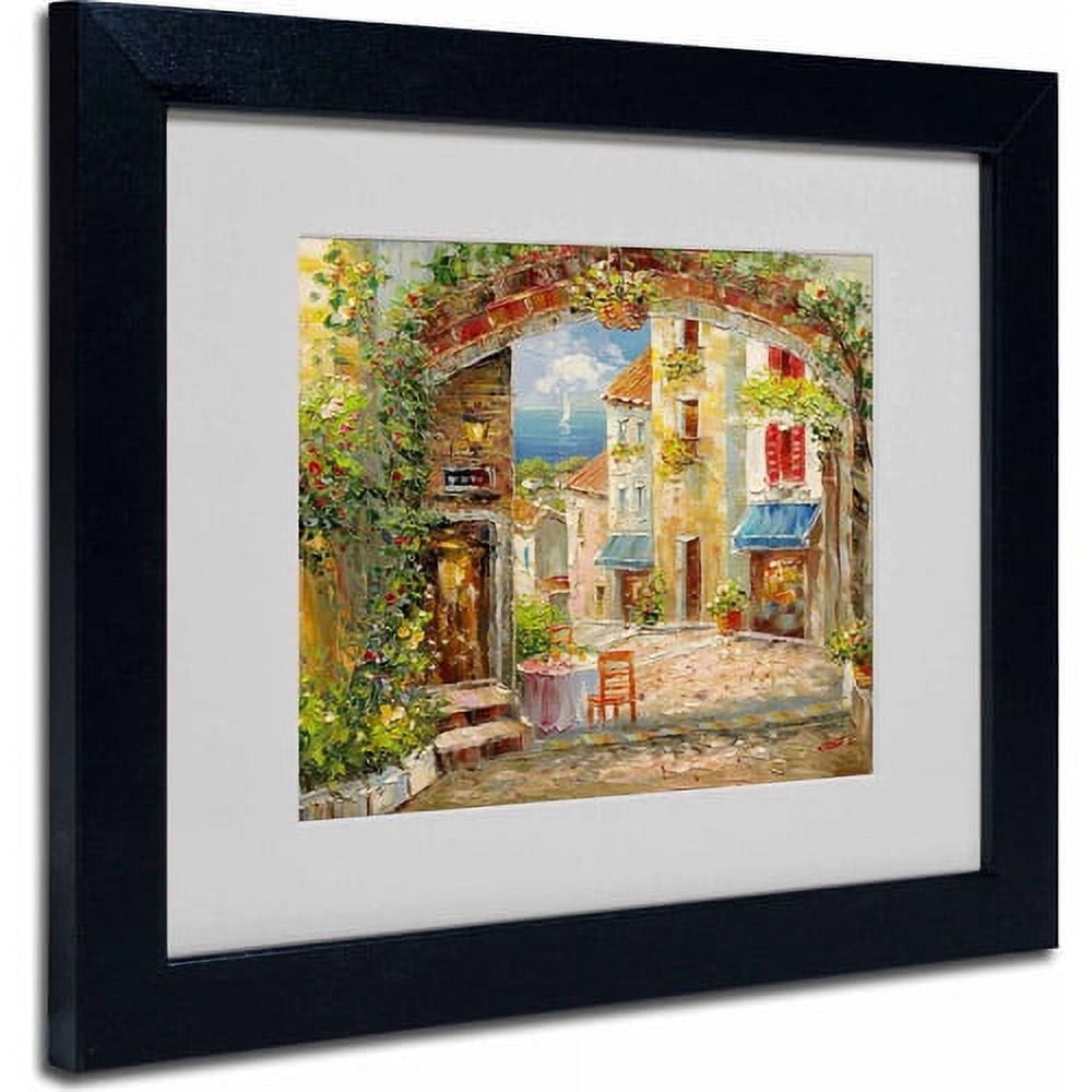 Trademark Fine Art "Capri Isle" Canvas Art by Rio, Black Frame