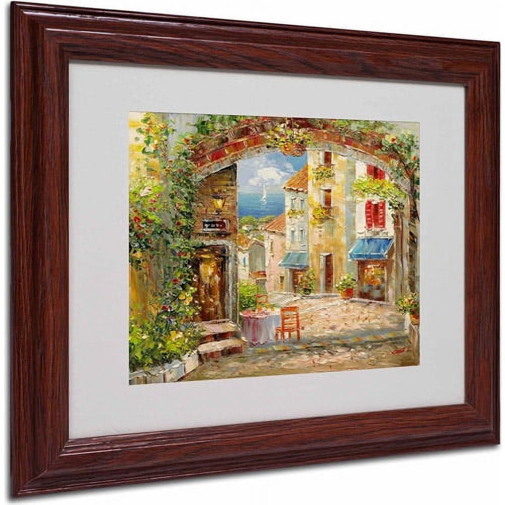 Trademark Fine Art "Capri Isle" Canvas Art by Rio, Wood Frame