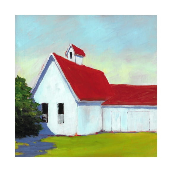 Trademark Fine Art Carol Young Scarlet Roof Canvas Wall Art