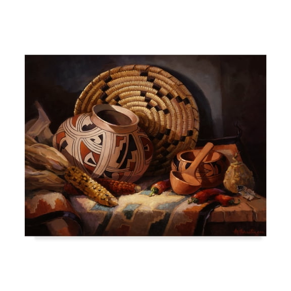 Trademark Fine Art 'Casa Grande Pot' Canvas Art by Maxine Johnston