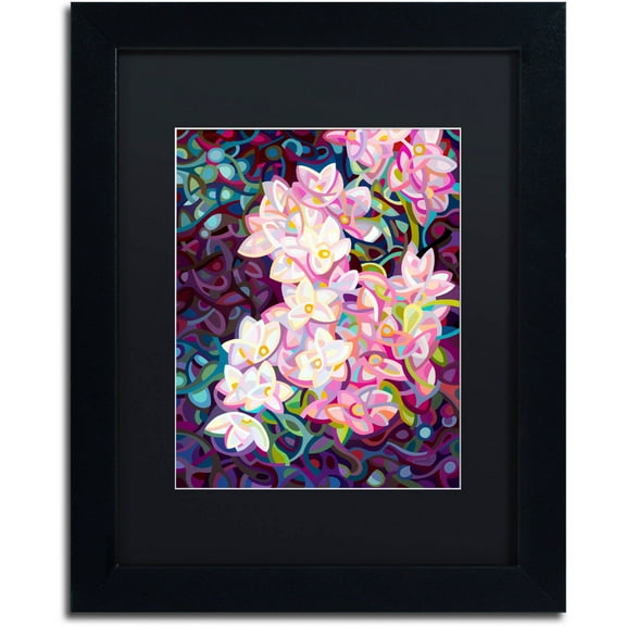 Trademark Fine Art "Cascade" Canvas Art by Mandy Budan, Black Matte, Black Frame