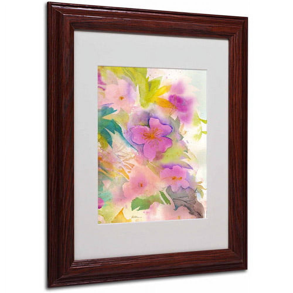 Trademark Fine Art "Cascade" Canvas Art by Sheila Golden, Wood Frame