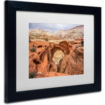 Trademark Fine Art "Cassidy Arch" Canvas Art by Pierre Leclerc, White Matte/Black Frame