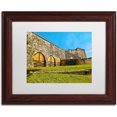 thumbnail image 1 of Trademark Fine Art "Castillo San Cristobal" Canvas Art by CATeyes, White Matte, Wood Frame, 1 of 1