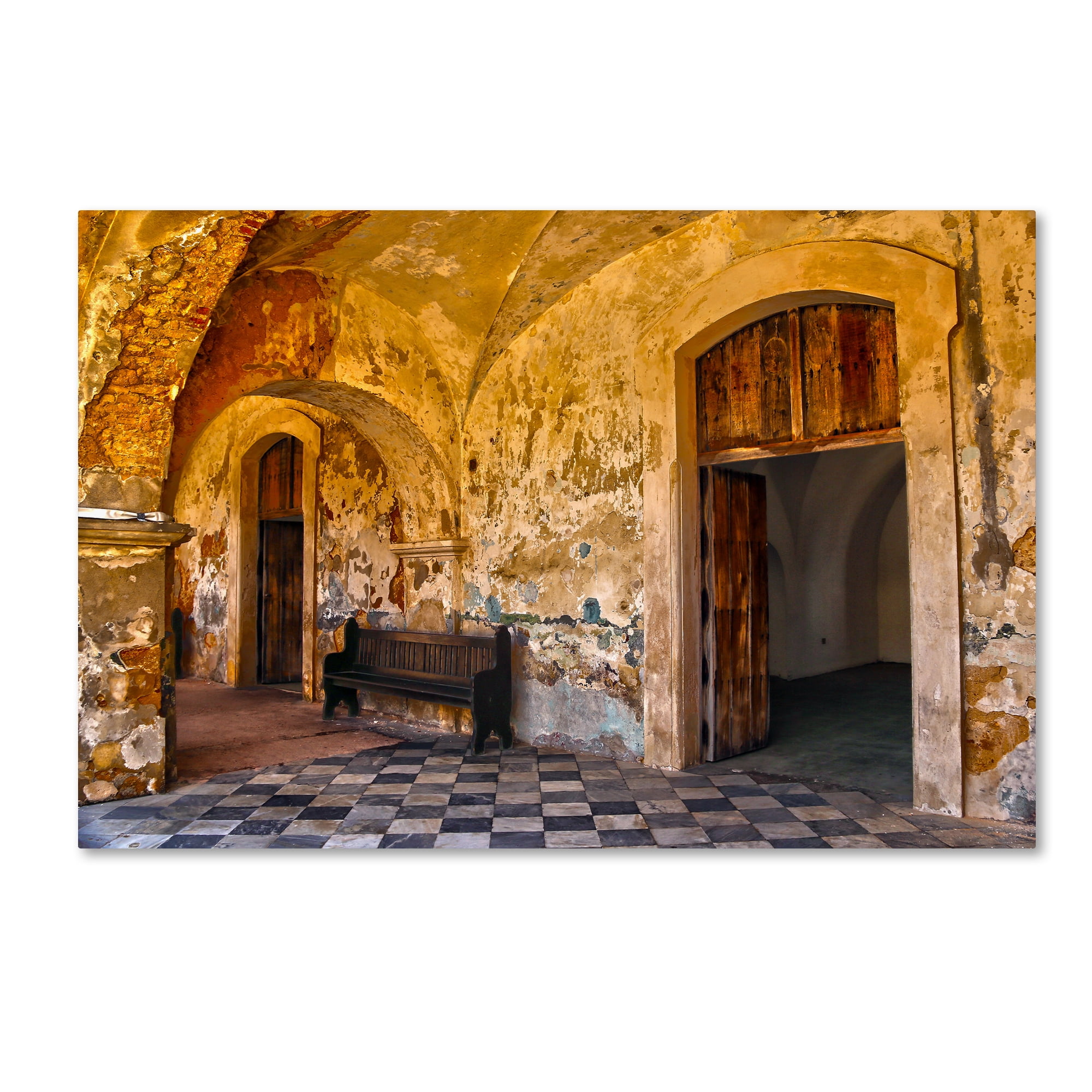 Trademark Fine Art "Castillo de San Felipe del Morro 1" Canvas Art by CATeyes
