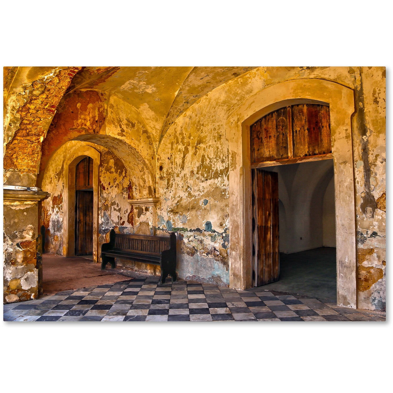 Trademark Fine Art "Castillo de San Felipe del Morro 1" Canvas Art by CATeyes