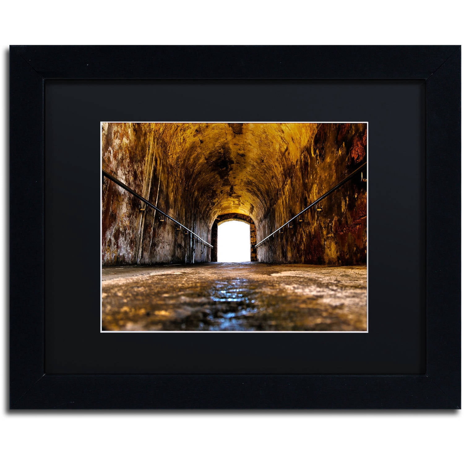 Trademark Fine Art "Castillo de San Felipe del Morro 13" Canvas Art by CATeyes, Black Matte, Black Frame