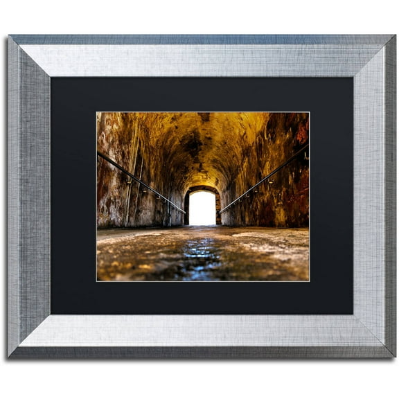 Trademark Fine Art "Castillo de San Felipe del Morro 13" Canvas Art by CATeyes, Black Matte, Silver Frame