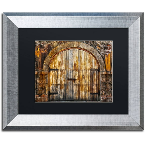 Trademark Fine Art "Castillo de San Felipe del Morro 16" Canvas Art by CATeyes, Black Matte, Silver Frame