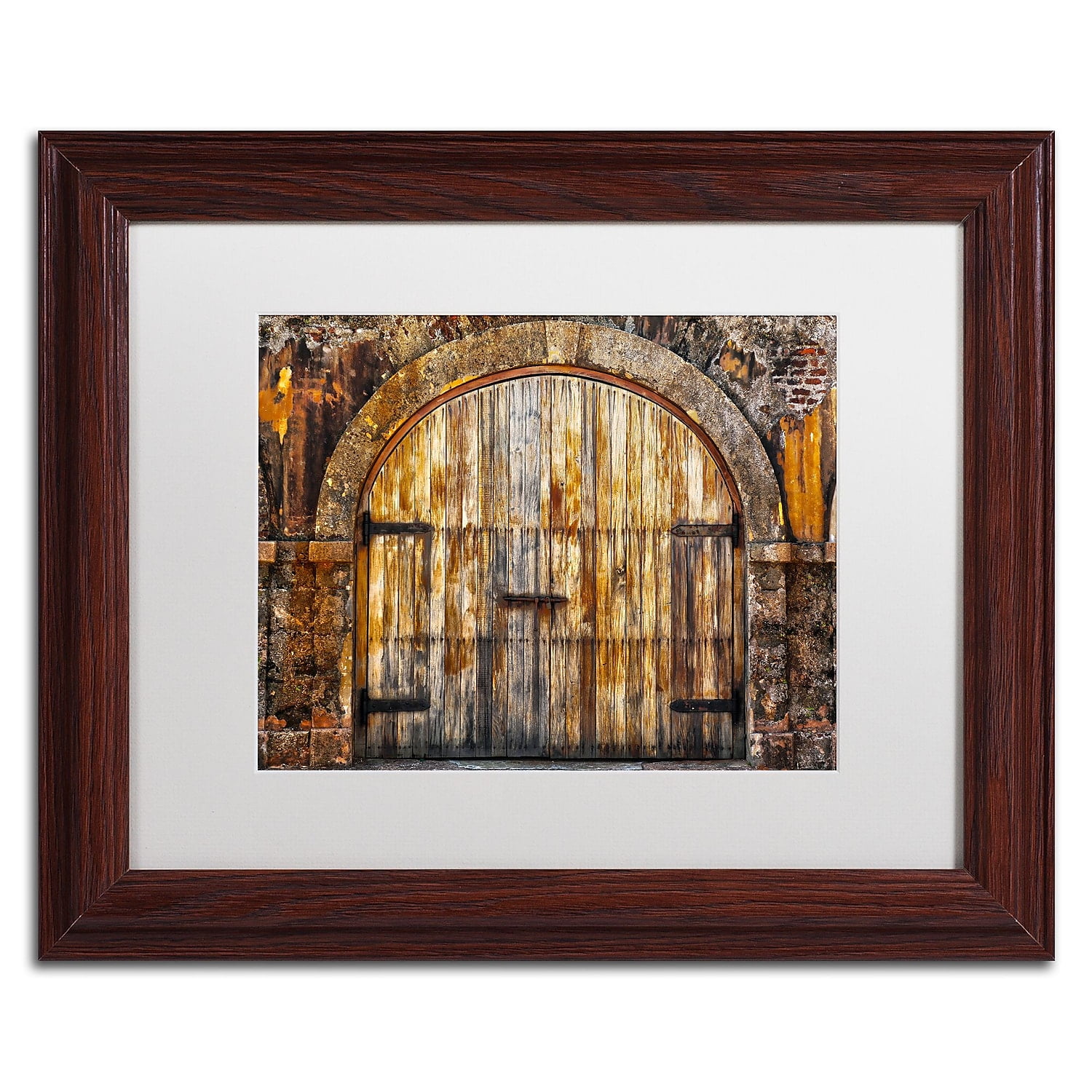 Trademark Fine Art "Castillo de San Felipe del Morro 16" Canvas Art by CATeyes, White Matte, Wood Frame