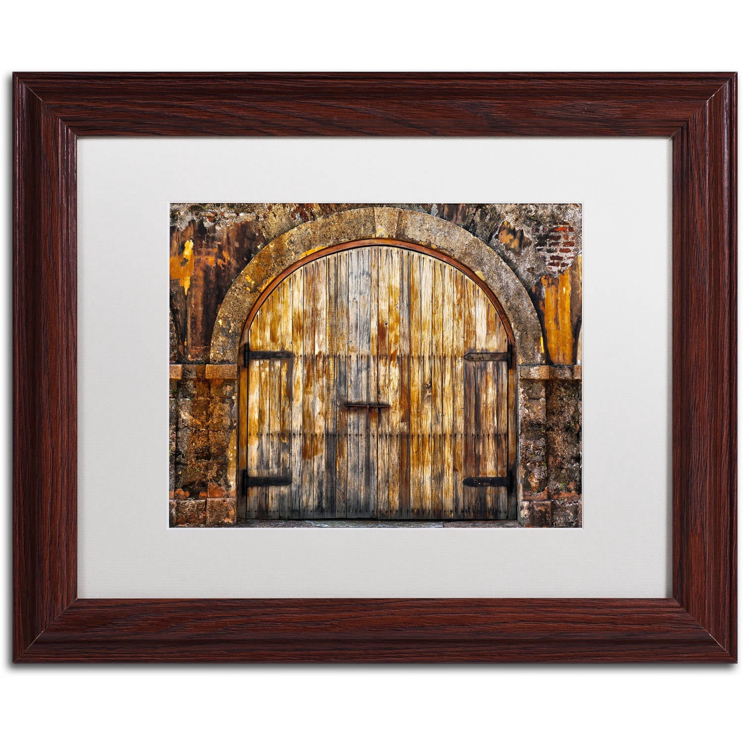 Trademark Fine Art "Castillo de San Felipe del Morro 16" Canvas Art by CATeyes, White Matte, Wood Frame