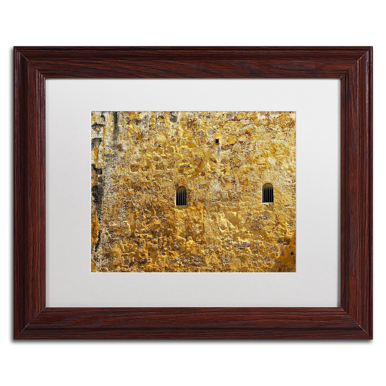 Trademark Fine Art "Castillo de San Felipe del Morro 17" Canvas Art by CATeyes, White Matte, Wood Frame