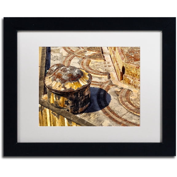 Trademark Fine Art "Castillo de San Felipe del Morro 18" Canvas Art by CATeyes, White Matte, Black Frame