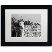 Trademark Fine Art "Castillo de San Felipe del Morro 3" Canvas Art by CATeyes, White Matte, Black Frame
