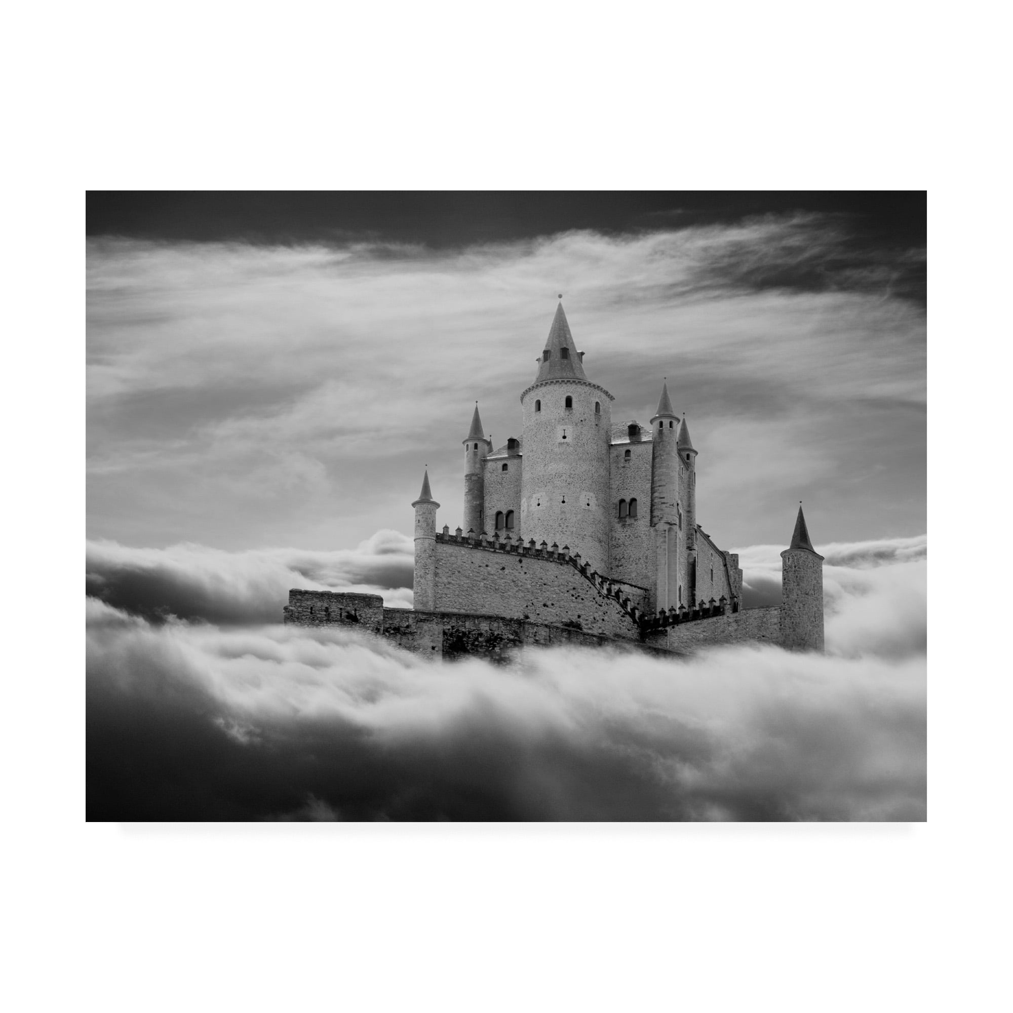Trademark Fine Art 'Castle In The Clouds Segovia Spain' Canvas Art by Monte Nagler