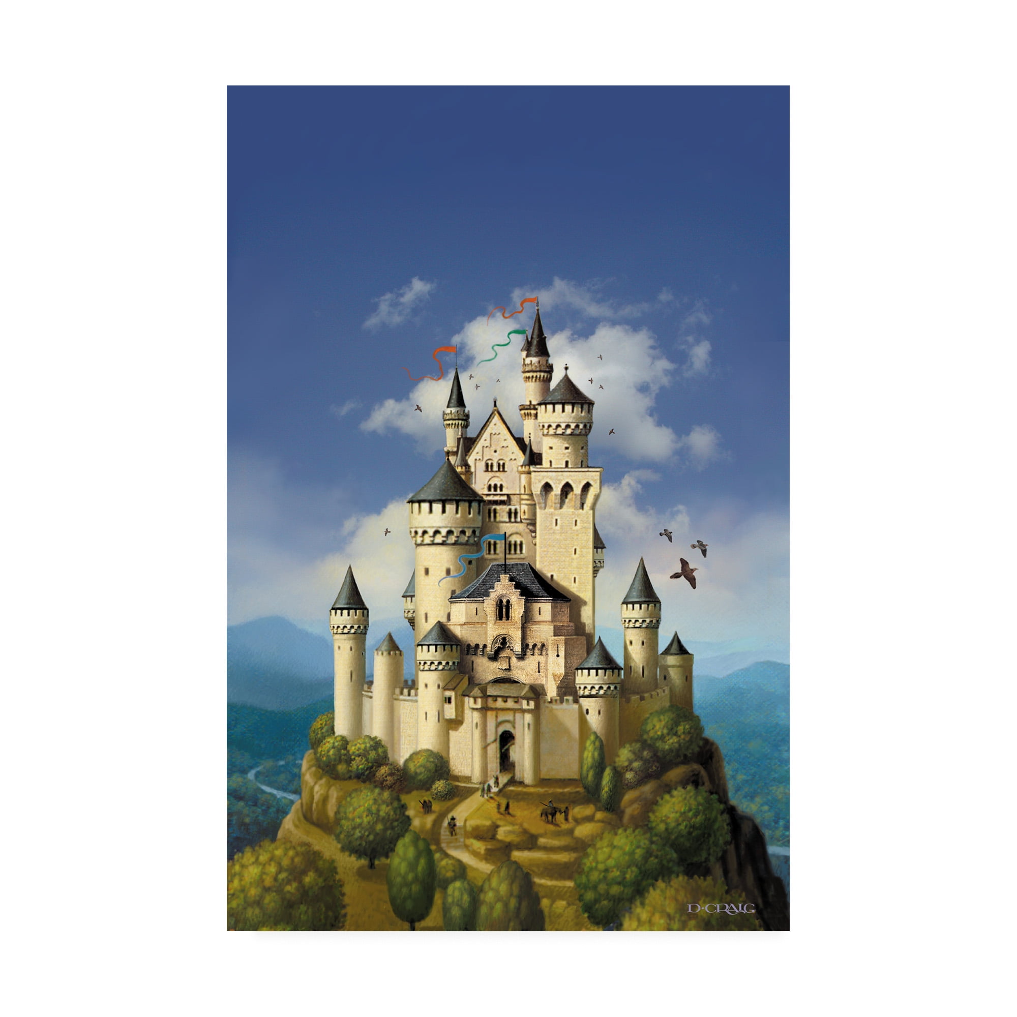 Trademark Fine Art 'Castle White' Canvas Art by Dan Craig