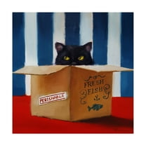 Trademark Fine Art 'Cat Burglar' Canvas Art by Lucia Hefferna