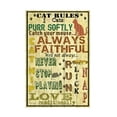 thumbnail image 1 of Trademark Fine Art 'Cat Rules' Canvas Art by Jean Plout, 1 of 4